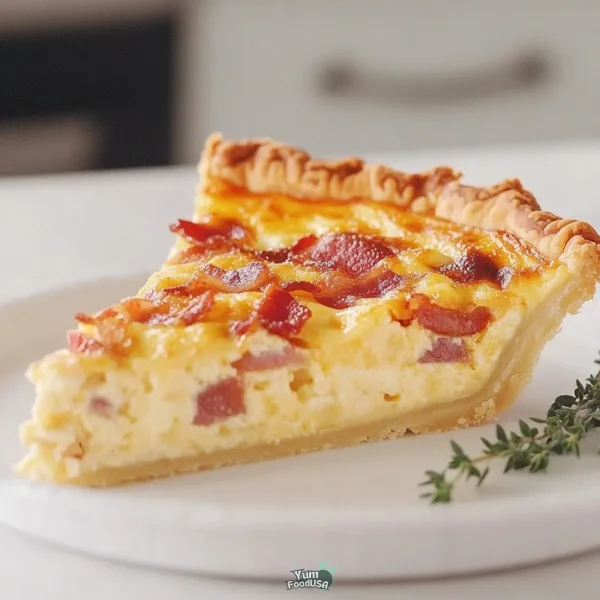 Classic Bacon & Cheese Quiche