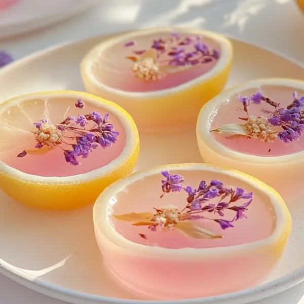Floral Lemonade Jelly Shots