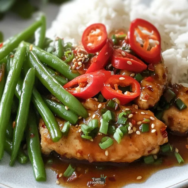 Sweet and Spicy Ginger Sesame Chicken