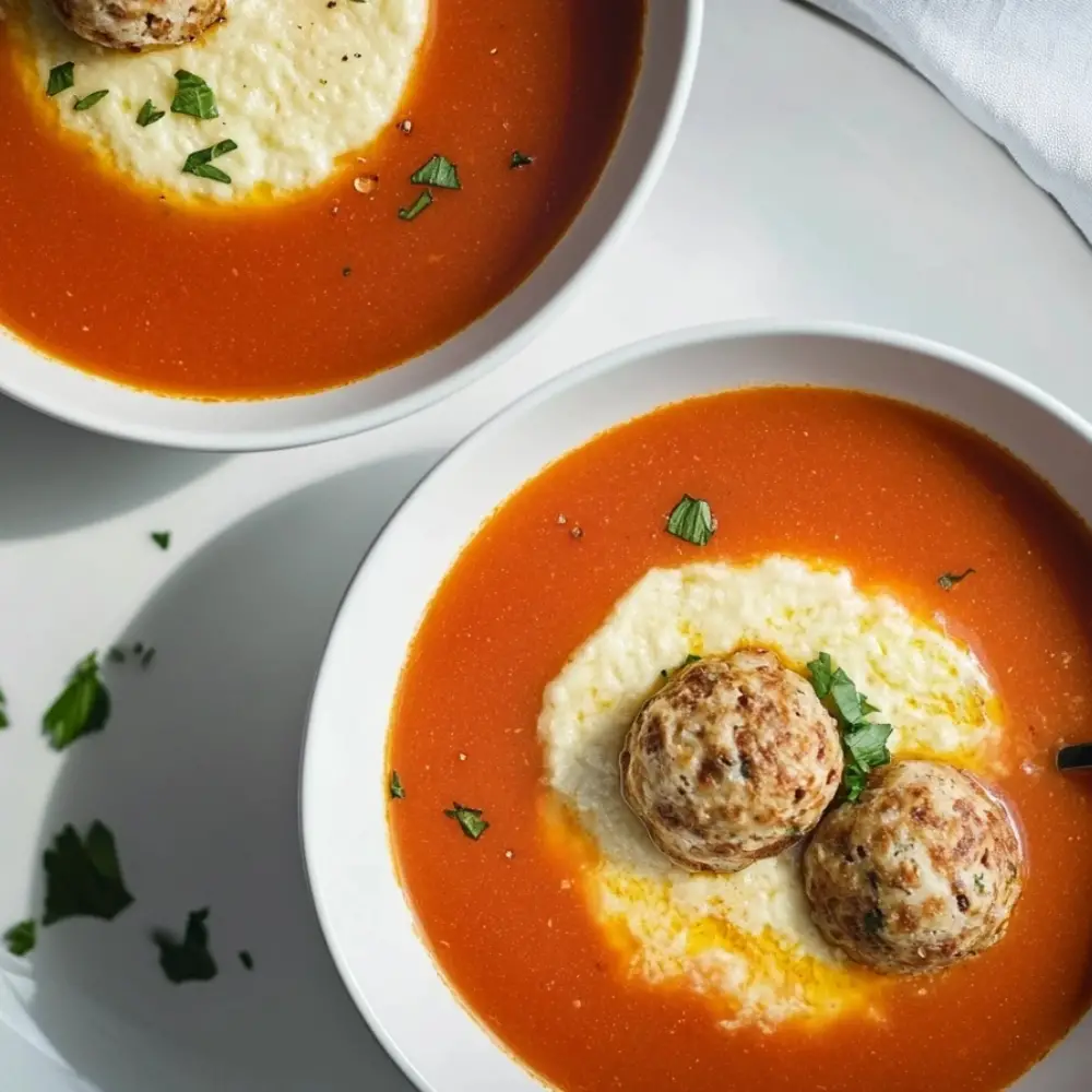 Meatball-Stuffed Matzo Balls