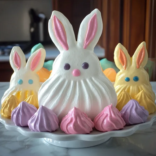 Easter Dessert Platter Bunny Meringues