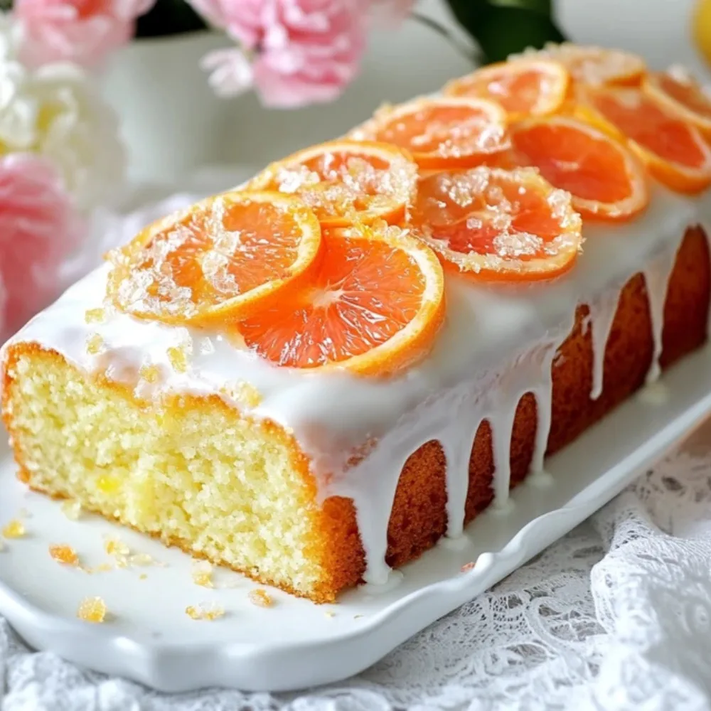 Orange Greek Yogurt Cake Loaf