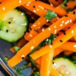 Carrot and Cucumber Salad with Sesame Vinaigrette