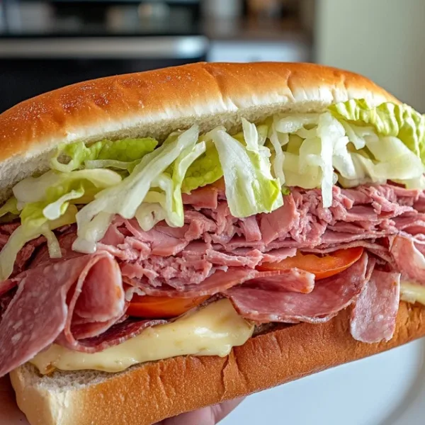 Layered Italian Deli Sandwich