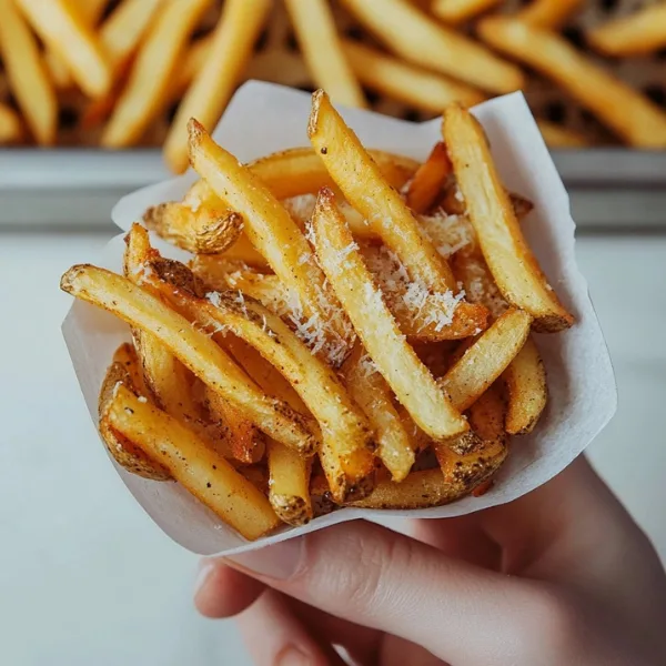 Air Fryer Garlic Parmesan French Fries
