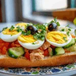Tunisian Tuna Fricassé Sandwich