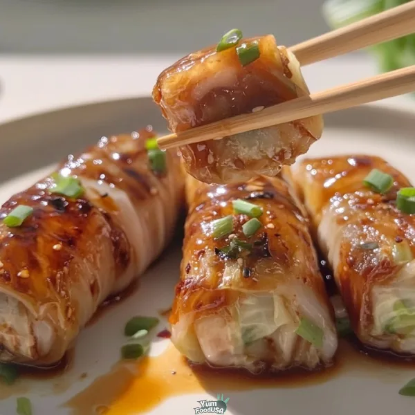 Garlic Soy Napa Cabbage Rolls
