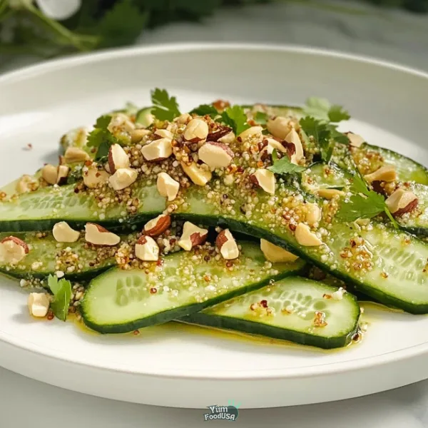 Cucumber Salad with Roasted Cashews and Chile