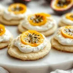 Vanilla Bean Passionfruit Sugar Cookies