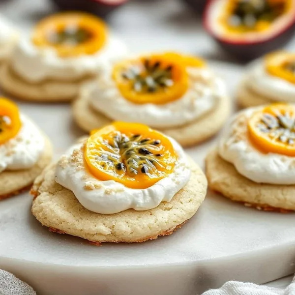 Vanilla Bean Passionfruit Sugar Cookies
