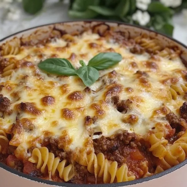 One Pot Bolognese Cheesy Pasta Bake