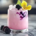 Blackberry Coconut Cream Cocktail