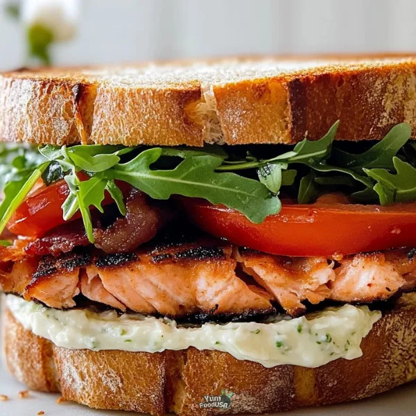 Salmon BLT (BLAST with Arugula)