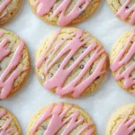 Earl Grey Cookies with Pink Lemon Glaze