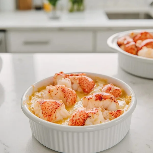 Lobster Casserole with Garlic Butter and Sherry
