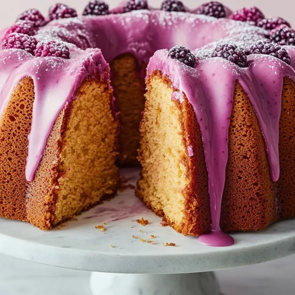 Bundt Cake with Berry Glaze