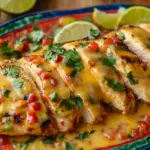 Grilled Salsa Verde Pepper Jack Chicken