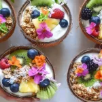 Tropical Coconut Yogurt Fruit Bowls