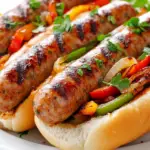 Grilled Sausage & Peppers Hoagies