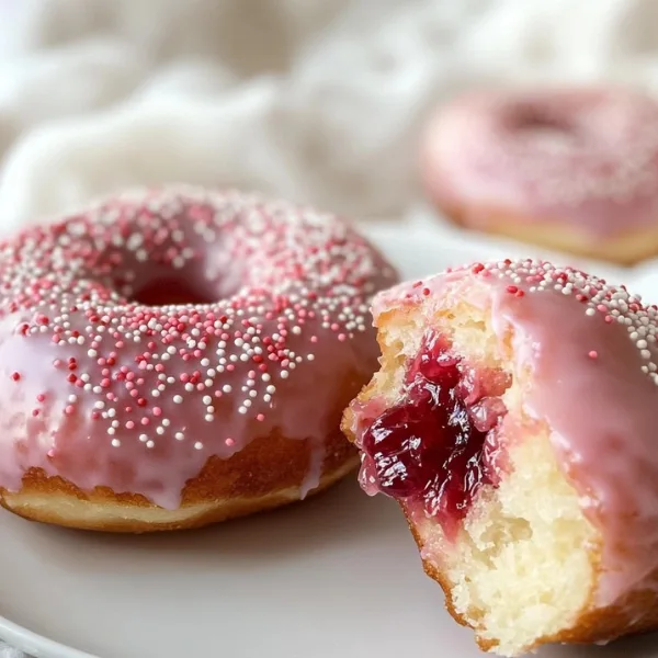 Strawberry Jelly Donuts