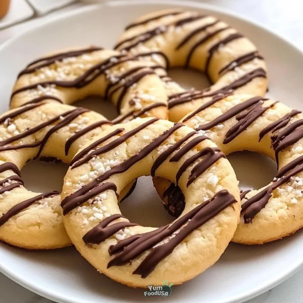 Nutella Stuffed Ring Cookies