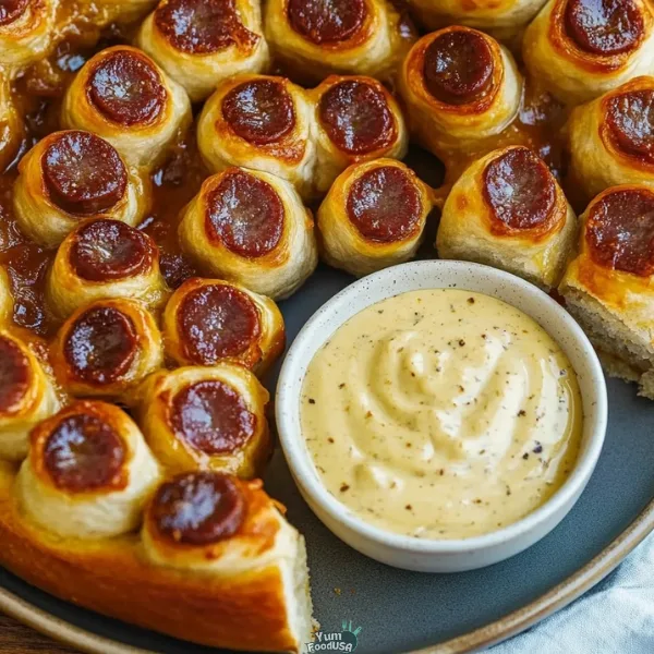 Cheesy Pull-Apart Lil Smokies Bake