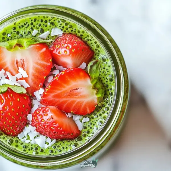 Strawberry Matcha Overnight