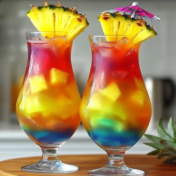 Rainbow Paradise Cocktails