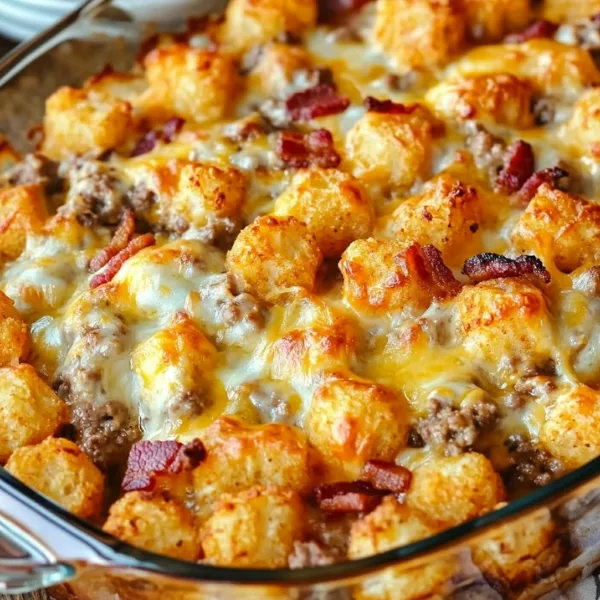 Cheeseburger Tater Tot Casserole
