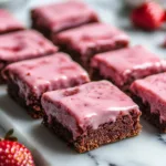 Pink Strawberry Brownies