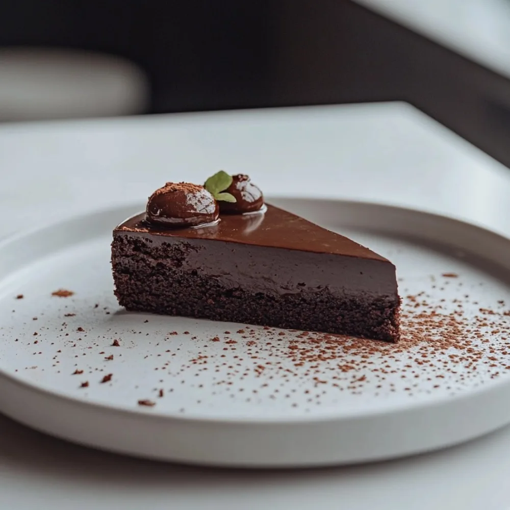 Flourless Chocolate Cake with Ganache
