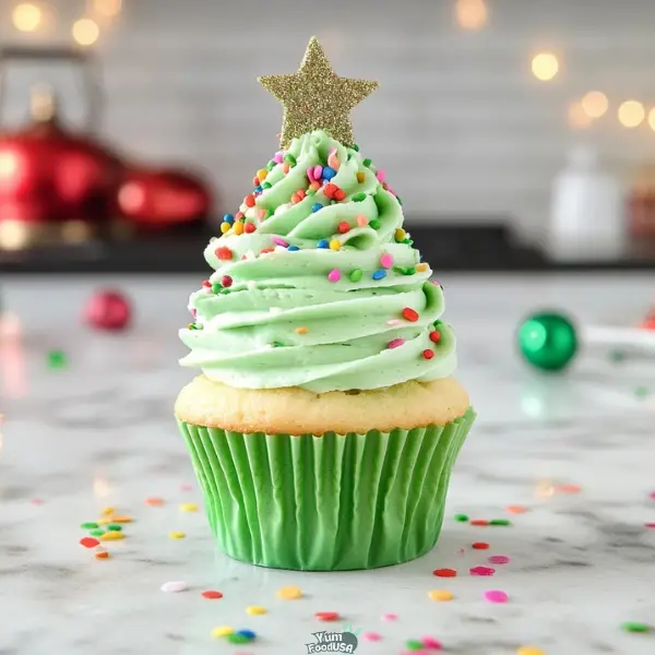Christmas Tree Cupcakes