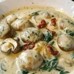Creamy Garlic Butter Tuscan Mushrooms
