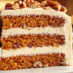 Moist Carrot Cake with Cream Cheese Frosting