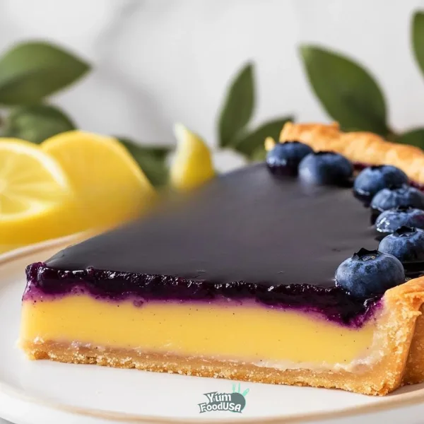 Stunning Blueberry Lemon Tart