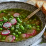 Spring Green Vegetable Soup with White Beans