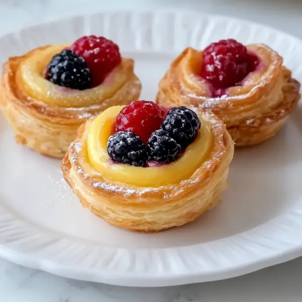 Elegant Berry Custard Pastries