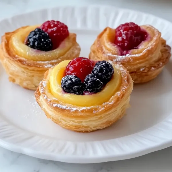 Elegant Berry Custard Pastries