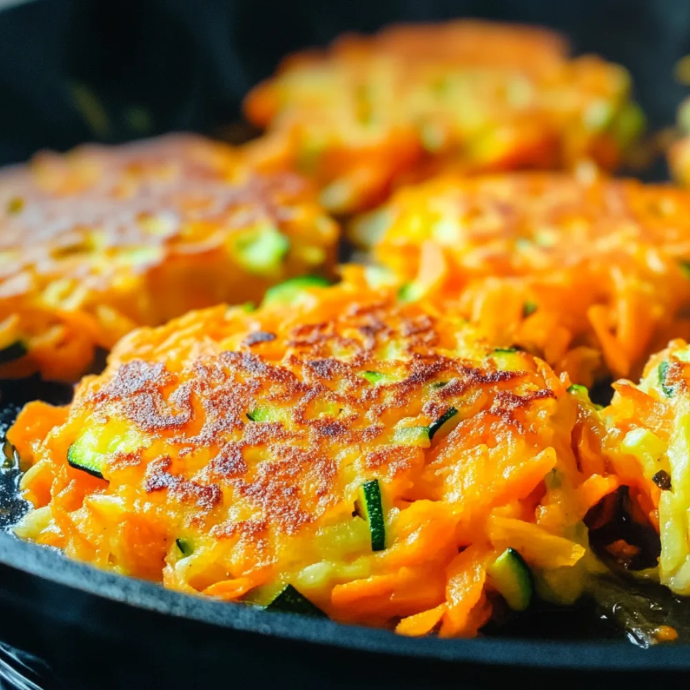 Savory Carrot Zucchini Fritters