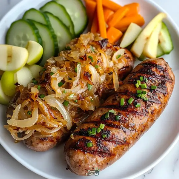 Chicken Bratwurst with Pork