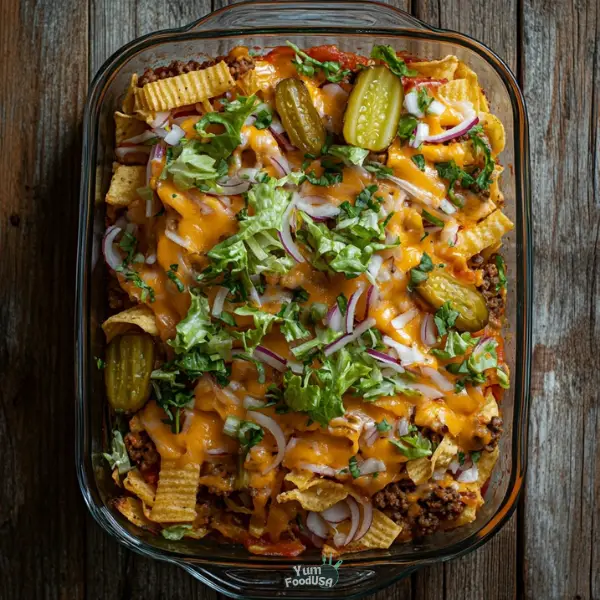 Cheeseburger Casserole Bake