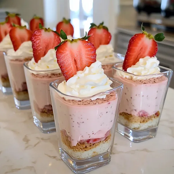 Strawberries and Cream Dessert Cups