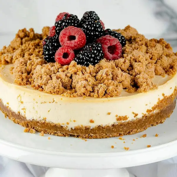 Honey Graham Cheesecake with Berries