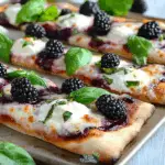 Blackberry Basil Ricotta Pizza
