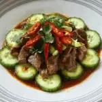 Homemade Spicy Beef with Cold Sauce