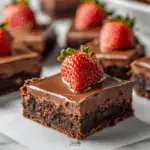 Chocolate Covered Strawberry Brownies