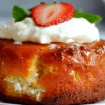 Cottage Cheese Easter Bread (Kulich) with Cream