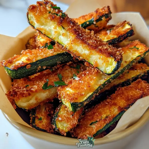 Crispy Parmesan Zucchini Fries