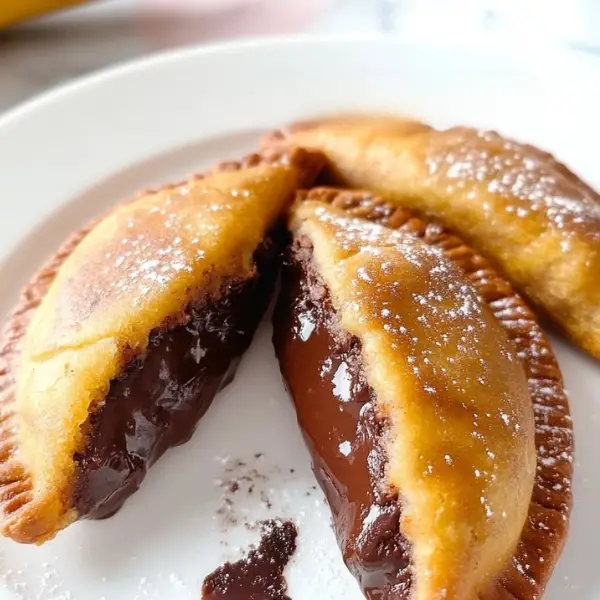 Chocolate Lava Plantain Empanadas