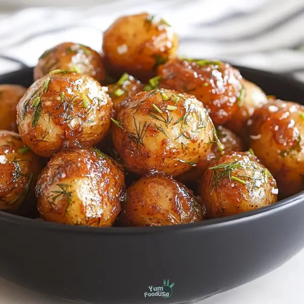 Swedish Potatoes with Dill Cream Sauce